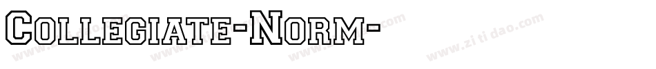 Collegiate-Norm字体转换