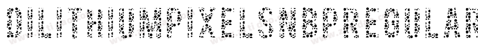 DilithiumPixelsNbpRegular-B5jd字体转换
