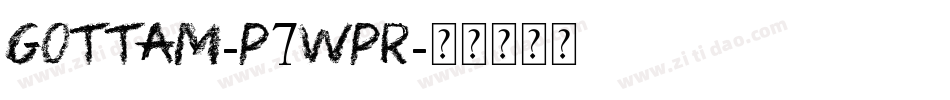 Gottam-p7wpR字体转换