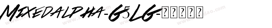 Mixedalpha-G5LG字体转换