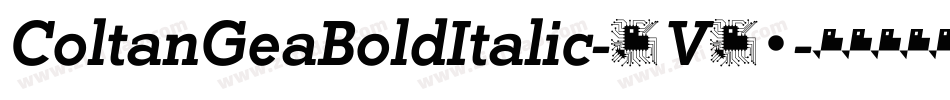 ColtanGeaBoldItalic-1V12字体转换