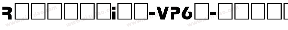 Respective-VP6y字体转换