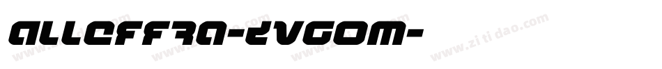 Alleffra-ZVGOm字体转换