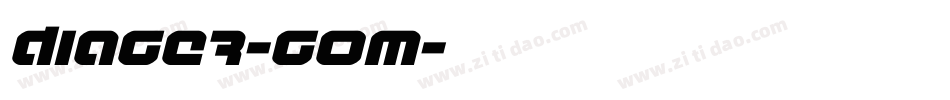 Diager-GOm字体转换