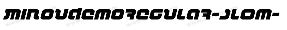 MinouDemoRegular-JlOm字体转换