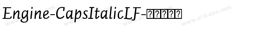 Engine-CapsItalicLF字体转换