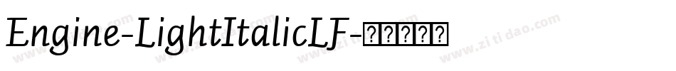 Engine-LightItalicLF字体转换