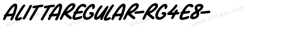 AlittaRegular-rg4e8字体转换