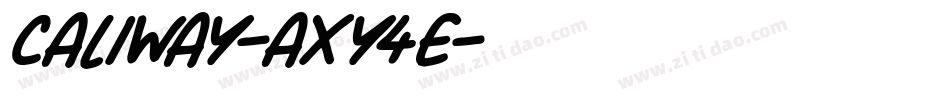Caliway-axY4E字体转换