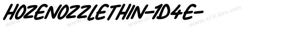 HozenozzleThin-1D4e字体转换