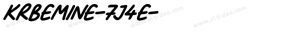 KrBeMine-7j4E字体转换