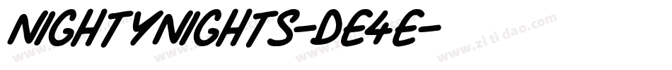 NightyNights-DE4E字体转换