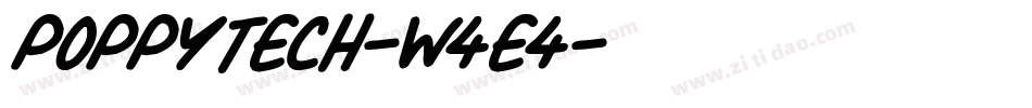 Poppytech-W4e4字体转换