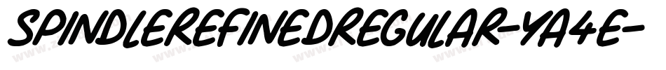 SpindleRefinedRegular-ya4e字体转换