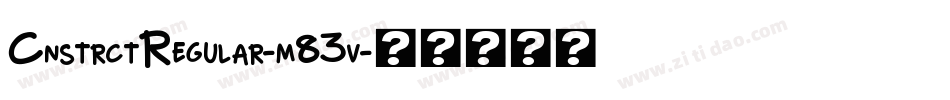CnstrctRegular-m83v字体转换