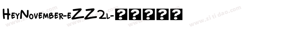 HeyNovember-eZZ2l字体转换