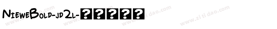NieweBold-jd2l字体转换