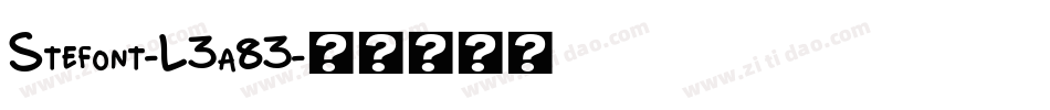 Stefont-L3a83字体转换
