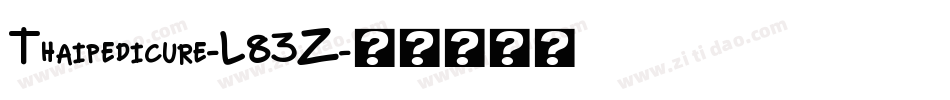 Thaipedicure-L83Z字体转换