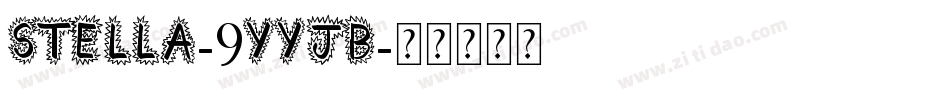 Stella-9YYjB字体转换
