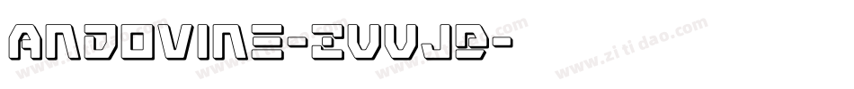 Andovine-ZVVJB字体转换