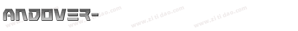 Andover字体转换