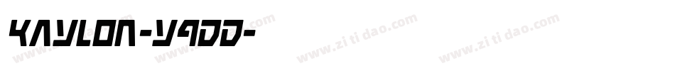 Kaylon-y9dd字体转换