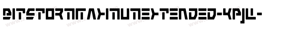 BitstormMaximumextended-KPjW字体转换