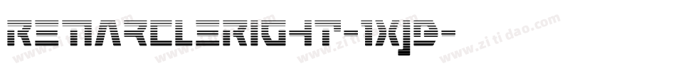 RemarcleRight-1XjB字体转换
