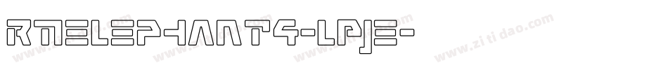Rmelephant4-lPje字体转换