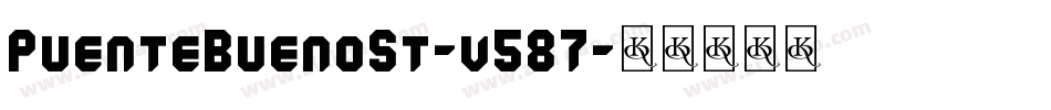 PuenteBuenoSt-v587字体转换