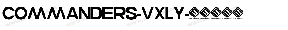 Commanders-VxLy字体转换