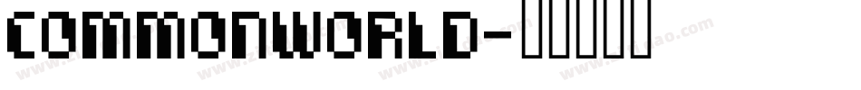 Commonworld字体转换