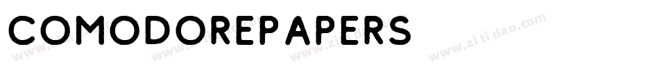 comodorepapers字体转换