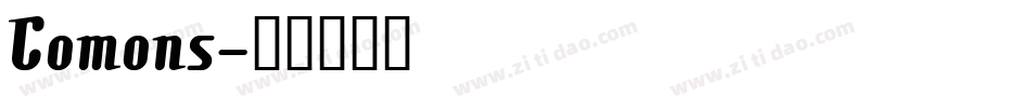 Comons字体转换