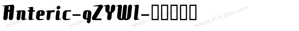 Anteric-qZYWl字体转换