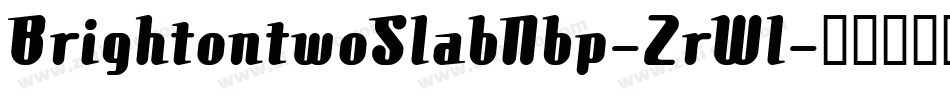 BrightontwoSlabNbp-2rWl字体转换