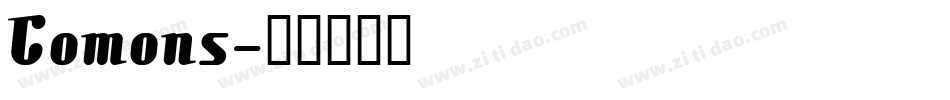 Comons字体转换