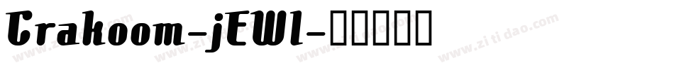Crakoom-jEWl字体转换