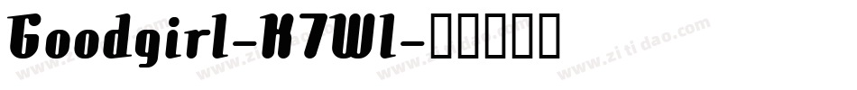Goodgirl-K7Wl字体转换