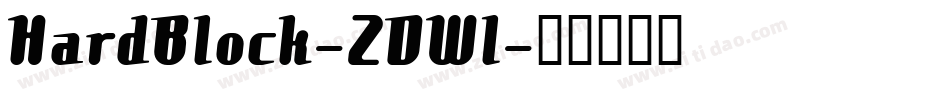 HardBlock-2DWl字体转换
