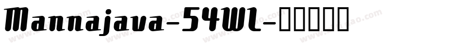Mannajava-54WL字体转换