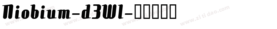 Niobium-d3Wl字体转换