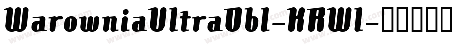 WarowniaUltraObl-KRWl字体转换