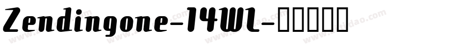 Zendingone-14WL字体转换 Zendingone-14WL字体转换