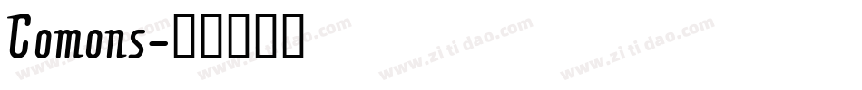 Comons字体转换