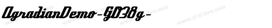 AgradianDemo-GO38g字体转换