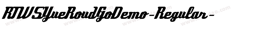 RTWSYueRoudGoDemo-Regular字体转换