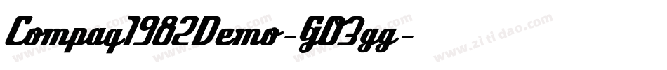 Compaq1982Demo-GO3gg字体转换
