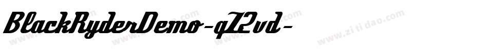 BlackRyderDemo-qZ2vd字体转换